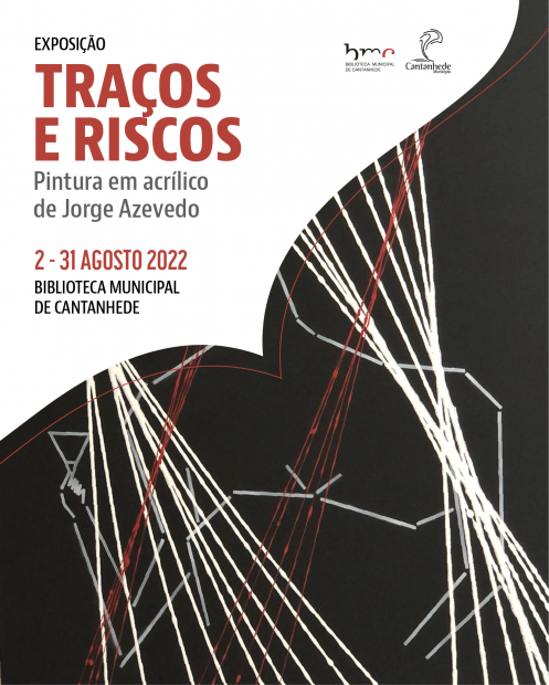 Exposição Traços e Riscos, pintura de Jorge Azevedo na Biblioteca Municipal